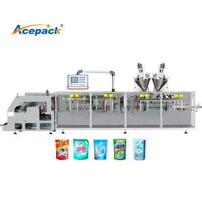 Automatisches Rollenfilmbildender Stand herauf Beutel-Verpackungsmaschine-Reißverschluss pulverisieren füllende horizontale Verpackungsmaschine